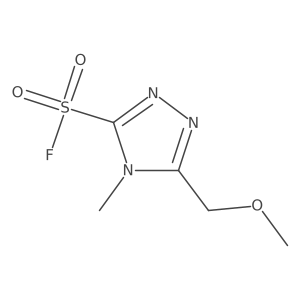 5-(methoxymethyl)-4-methyl-4H-1,2,4-triazole-3-sulfonyl fluoride Structure