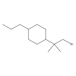 1-(1-Bromo-2-methylpropan-2-yl)-4-propylcyclohexane Structure