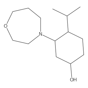 3-(1,4-Oxazepan-4-yl)-4-(propan-2-yl)cyclohexan-1-ol结构式