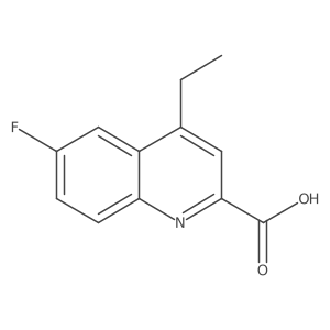 4-Ethyl-6-fluoroquinoline-2-carboxylic acid Structure