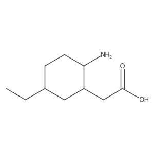 2-(2-Amino-5-ethylcyclohexyl)acetic acid结构式