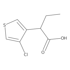2-(4-Chlorothiophen-3-yl)butanoic acid结构式