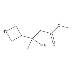 Methyl 3-amino-3-(azetidin-3-yl)butanoate Structure