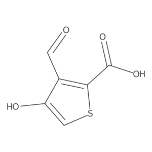 3-Formyl-4-hydroxythiophene-2-carboxylic acid结构式