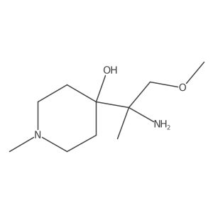 4-(2-Amino-1-methoxypropan-2-yl)-1-methylpiperidin-4-ol Structure