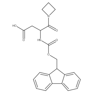 4-(azetidin-1-yl)-3-({[(9H-fluoren-9-yl)methoxy]carbonyl}amino)-4-oxobutanoic acid Structure