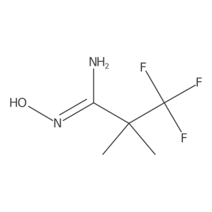 3,3,3-trifluoro-N-hydroxy-2,2-dimethylpropanimidamide结构式