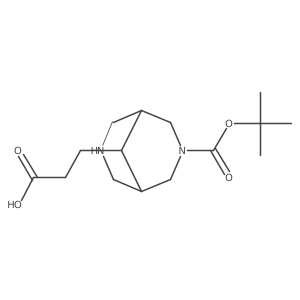 3-{3-[(Tert-butoxy)carbonyl]-3,7-diazabicyclo[3.3.1]nonan-9-yl}propanoic acid Structure