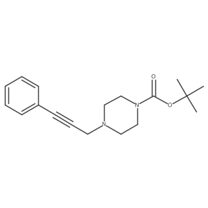 Tert-butyl 4-(3-phenylprop-2-yn-1-yl)piperazine-1-carboxylate Structure