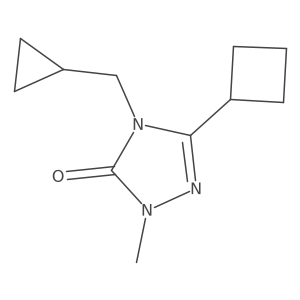 3-cyclobutyl-4-(cyclopropylmethyl)-1-methyl-4,5-dihydro-1H-1,2,4-triazol-5-one结构式