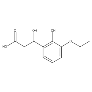 (3R)-3-(3-ethoxy-2-hydroxyphenyl)-3-hydroxypropanoic acid Structure