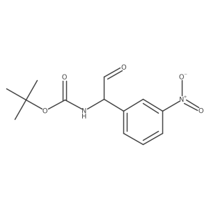 tert-butyl N-[1-(3-nitrophenyl)-2-oxoethyl]carbamate结构式