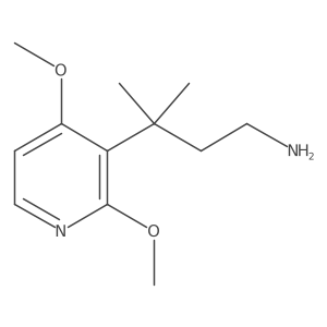 3-(2,4-Dimethoxypyridin-3-yl)-3-methylbutan-1-amine Structure