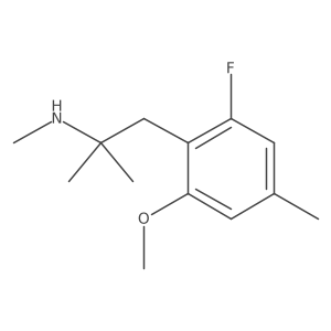 [1-(2-Fluoro-6-methoxy-4-methylphenyl)-2-methylpropan-2-yl](methyl)amine结构式