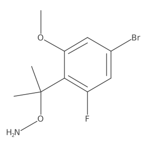 O-[2-(4-bromo-2-fluoro-6-methoxyphenyl)propan-2-yl]hydroxylamine Structure