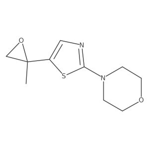4-[5-(2-Methyloxiran-2-yl)-1,3-thiazol-2-yl]morpholine Structure