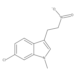 6-chloro-1-methyl-3-(2-nitroethyl)-1H-indole结构式