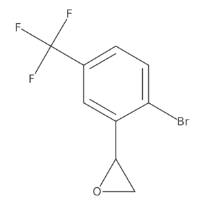 2-[2-Bromo-5-(trifluoromethyl)phenyl]oxirane结构式