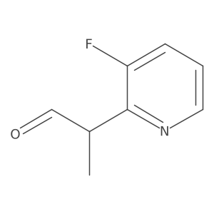 2-(3-Fluoropyridin-2-yl)propanal结构式