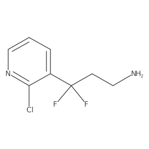 3-(2-Chloropyridin-3-yl)-3,3-difluoropropan-1-amine Structure