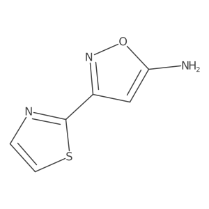5-Amino-3-(2-thiazolyl)isoxazole结构式