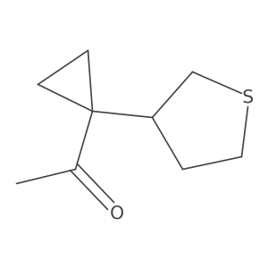 1-[1-(Thiolan-3-yl)cyclopropyl]ethan-1-one Structure