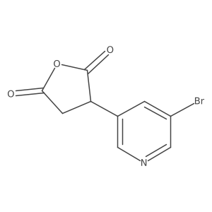 3-(5-Bromopyridin-3-yl)oxolane-2,5-dione Structure