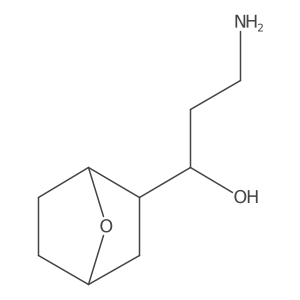 3-Amino-1-{7-oxabicyclo[2.2.1]heptan-2-yl}propan-1-ol Structure
