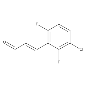 3-(3-Chloro-2,6-difluorophenyl)prop-2-enal结构式