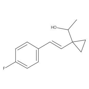 1-{1-[2-(4-Fluorophenyl)ethenyl]cyclopropyl}ethan-1-ol Structure