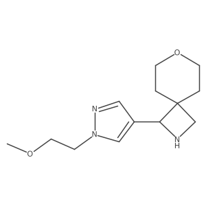 3-[1-(2-Methoxyethyl)pyrazol-4-yl]-7-oxa-2-azaspiro[3.5]nonane Structure