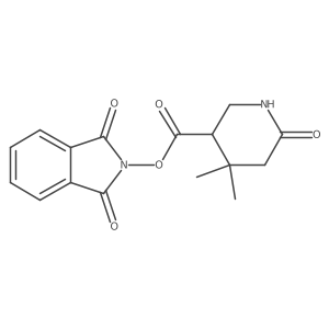 1,3-dioxo-2,3-dihydro-1H-isoindol-2-yl 4,4-dimethyl-6-oxopiperidine-3-carboxylate结构式