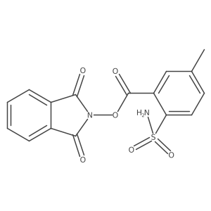 1,3-dioxo-2,3-dihydro-1H-isoindol-2-yl 5-methyl-2-sulfamoylbenzoate Structure