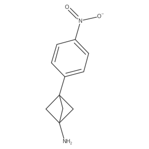 3-(4-Nitrophenyl)bicyclo[1.1.1]pentan-1-amine Structure