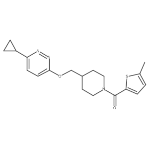 3-Cyclopropyl-6-{[1-(5-methylthiophene-2-carbonyl)piperidin-4-yl]methoxy}pyridazine Structure