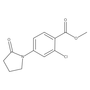 Methyl 2-Chloro-4-(2-oxo-1-pyrrolidinyl)benzoate Structure