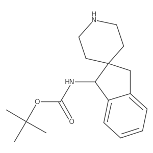 tert-butyl N-[(1S)-spiro[indane-2,4'-piperidine]-1-yl]carbamate Structure