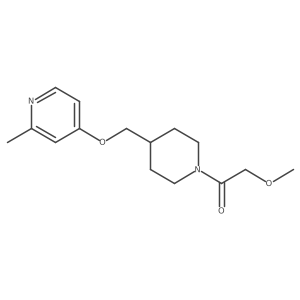 2-Methoxy-1-(4-{[(2-methylpyridin-4-yl)oxy]methyl}piperidin-1-yl)ethan-1-one结构式