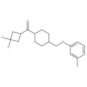 4-{[1-(3,3-Difluorocyclobutanecarbonyl)piperidin-4-yl]methoxy}-2-methylpyridine Structure