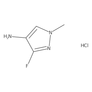 3-Fluoro-1-methylpyrazol-4-amine;hydrochloride Structure