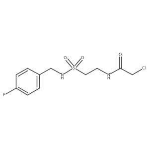 2-Chloro-N-[2-[(4-fluorophenyl)methylsulfamoyl]ethyl]acetamide结构式