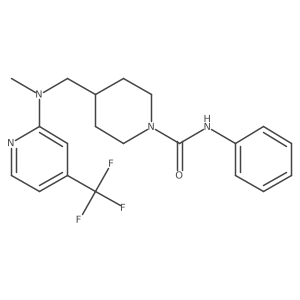 4-({methyl[4-(trifluoromethyl)pyridin-2-yl]amino}methyl)-N-phenylpiperidine-1-carboxamide Structure