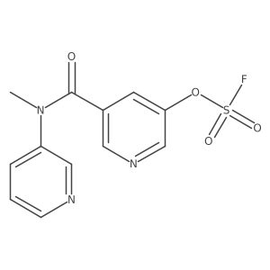 3-Fluorosulfonyloxy-5-[methyl(pyridin-3-yl)carbamoyl]pyridine结构式