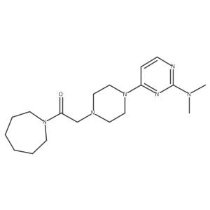 1-(Azepan-1-yl)-2-{4-[2-(dimethylamino)pyrimidin-4-yl]piperazin-1-yl}ethan-1-one Structure