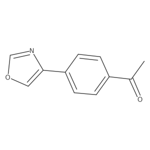 1-[4-(1,3-Oxazol-4-yl)phenyl]-1-ethanone Structure
