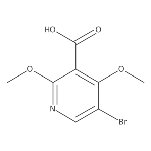 5-Bromo-2,4-dimethoxypyridine-3-carboxylicacid Structure