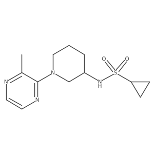 N-[1-(3-methylpyrazin-2-yl)piperidin-3-yl]cyclopropanesulfonamide结构式