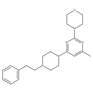 4-{4-Methyl-6-[4-(2-phenylethyl)piperazin-1-yl]pyrimidin-2-yl}morpholine结构式