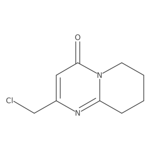 2-(chloromethyl)-4H,6H,7H,8H,9H-pyrido[1,2-a]pyrimidin-4-one结构式