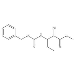 Methyl 3-{[(benzyloxy)carbonyl]amino}-2-hydroxypentanoate结构式